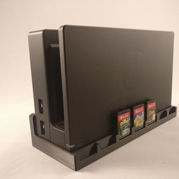 Nintendo Switch Dock Wall Mount and Cartridge Game Holder - Holds 7 Carts - Picture 11 of 16